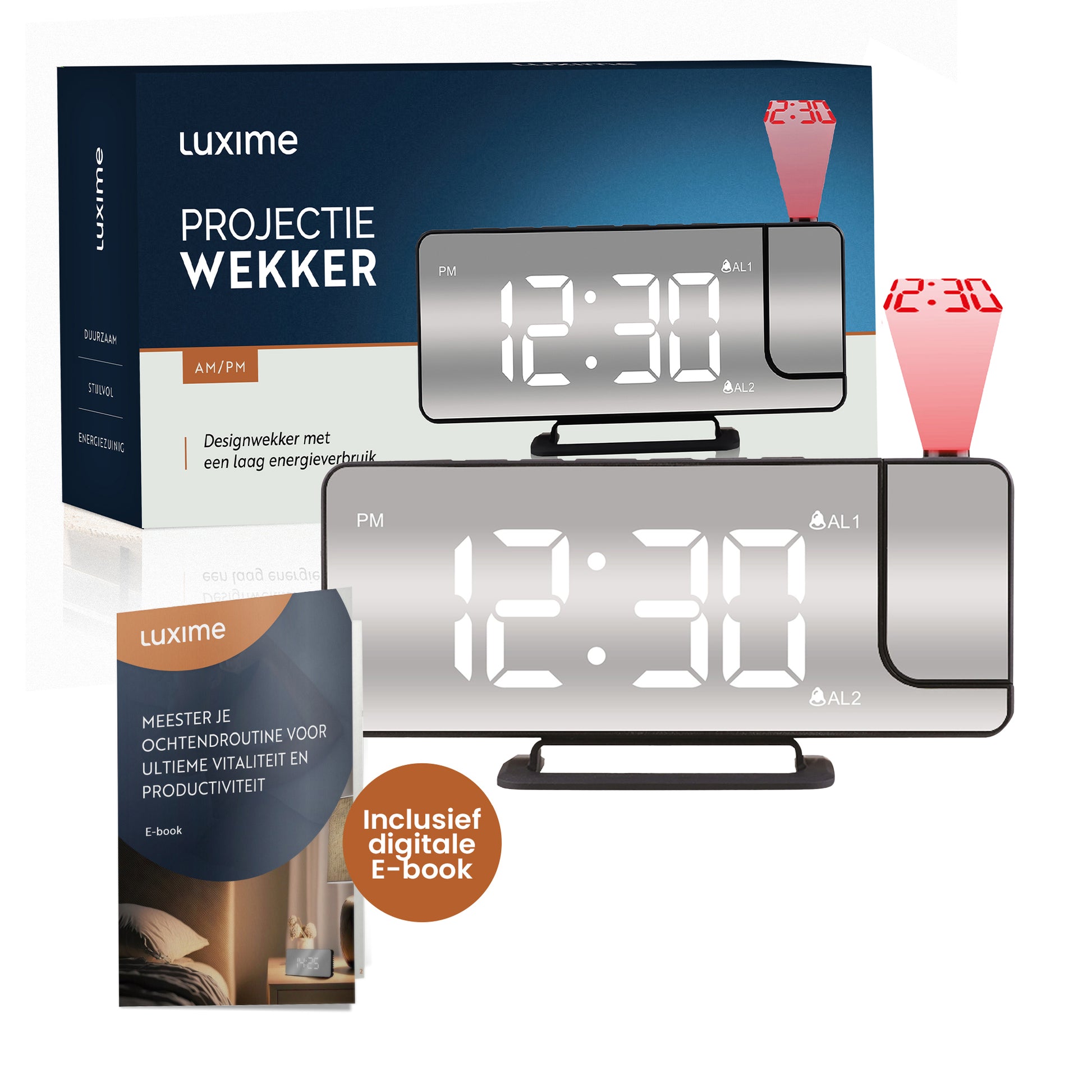 luxime-zwart-projectie-wekker-verpakking-ebook