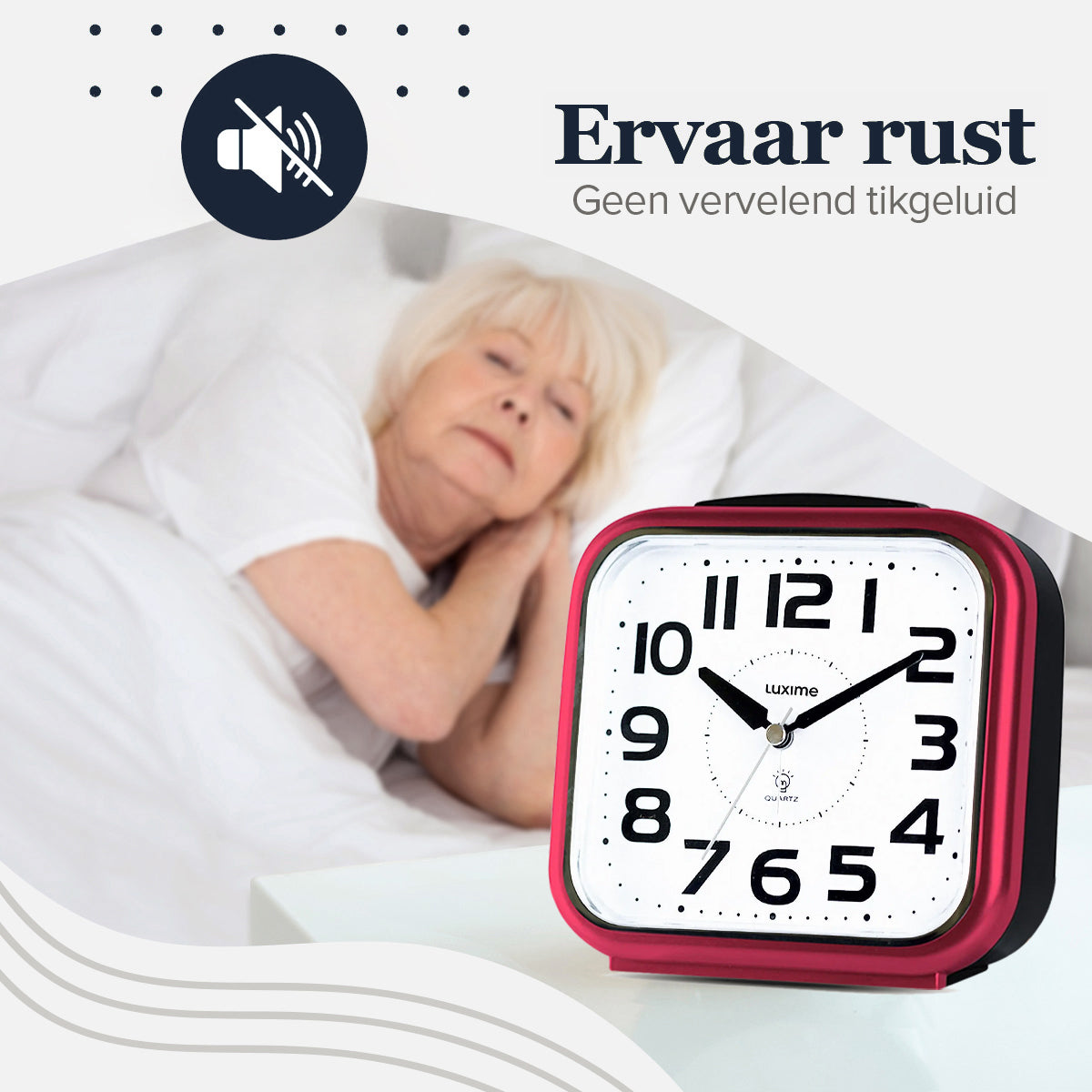 luxime-analoge-wekker-rood-zonder-tikgeluid