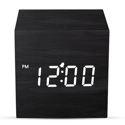 Luxime digitale wekker zwart met helder LED display voor op het nachtkastje