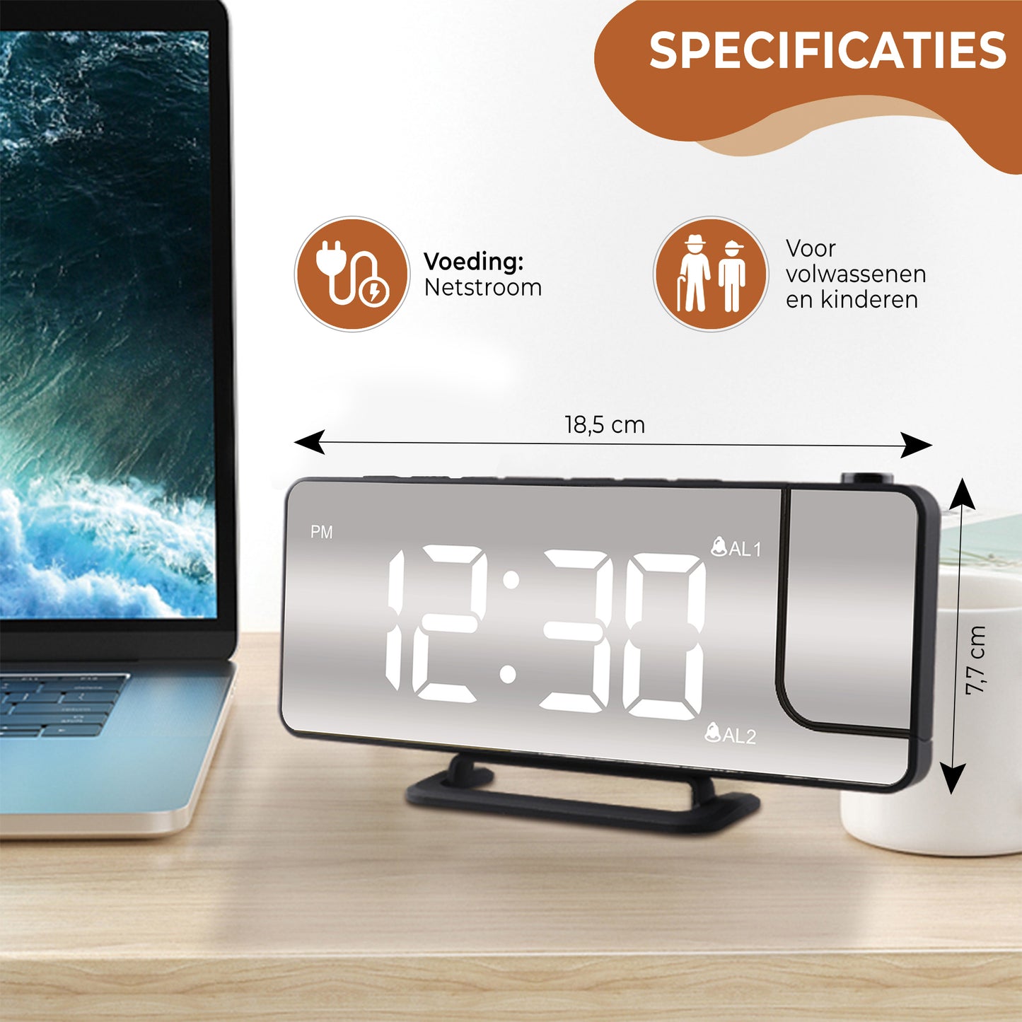 specificaties-luxime-wekker-zwart