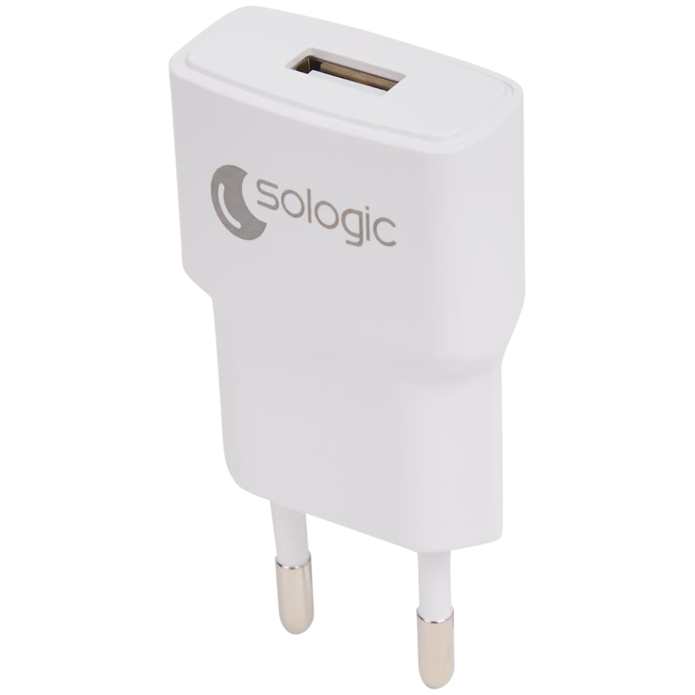 USB adapter met 2 poorten (USB-A en USB-C) geschikt voor aansluiting van wekker op netstroom